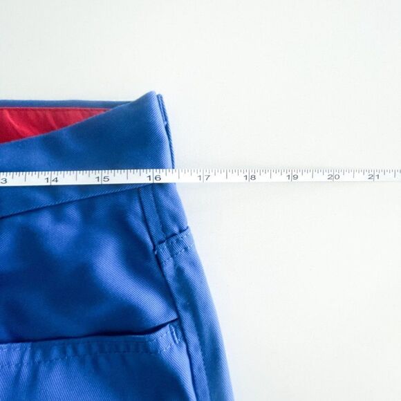 Levi's 513 Jeans Sta-Prest Royal Blue Pants Men's Tag 32 x 32 Sharp Front Crease - Picture 11 of 12